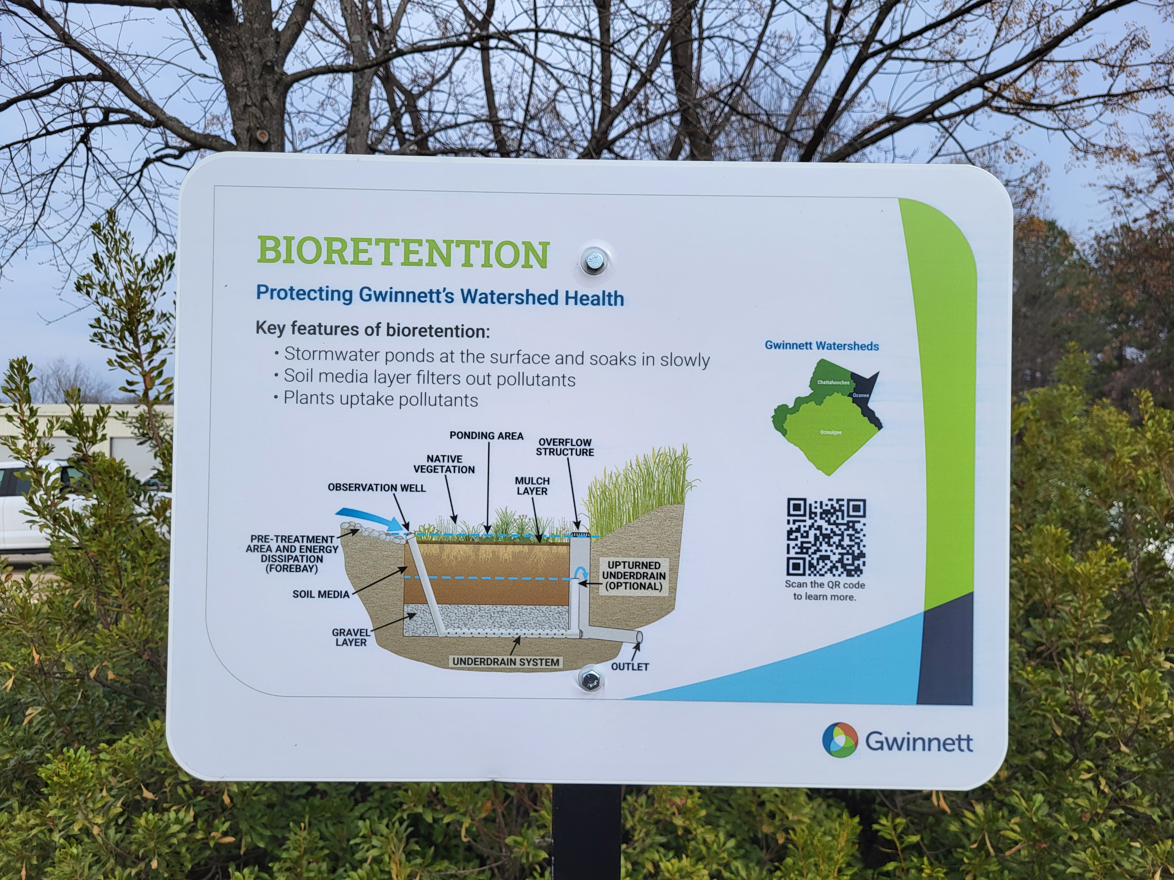 Sign with QR Code